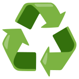 Recycling symbol - Noto Color Emoji