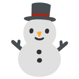 Snowman without snow - Noto Color Emoji