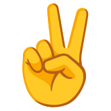 Victory hand - Noto Color Emoji