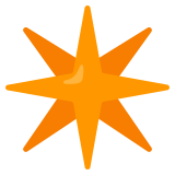 Eight-pointed star - Noto Color Emoji