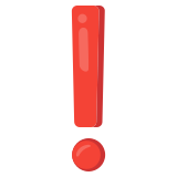 Red exclamation mark - Noto Color Emoji