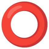 Hollow red circle - Noto Color Emoji
