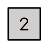 Keycap: 2 - OpenMoji