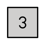 Keycap: 3 - OpenMoji