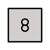 Keycap: 8 - OpenMoji