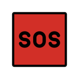 SOS button - OpenMoji
