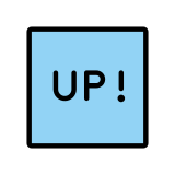 UP! button - OpenMoji