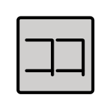 Japanese “here” button - OpenMoji