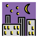 Night with stars - OpenMoji