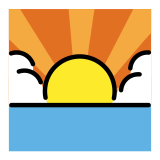 Sunrise - OpenMoji