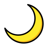 Crescent moon - OpenMoji