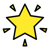 Glowing star - OpenMoji