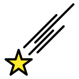 Shooting star - OpenMoji