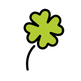 Four leaf clover - OpenMoji