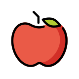 Red apple - OpenMoji