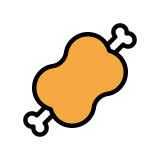 Meat on bone - OpenMoji