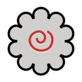 Fish cake with swirl - OpenMoji