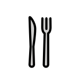 Fork and knife - OpenMoji