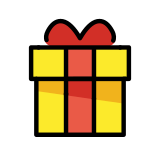 Wrapped gift - OpenMoji