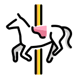 Carousel horse - OpenMoji