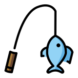 Fishing pole - OpenMoji