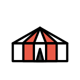 Circus tent - OpenMoji