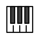Musical keyboard - OpenMoji