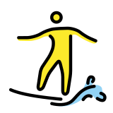 Person surfing - OpenMoji