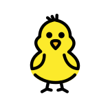 Front-facing baby chick - OpenMoji