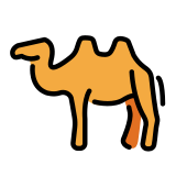 Two-hump camel - OpenMoji