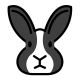 Rabbit face - OpenMoji