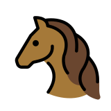 Horse face - OpenMoji