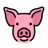 Pig face - OpenMoji