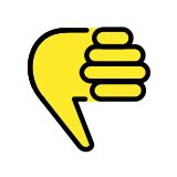 Thumbs down - OpenMoji