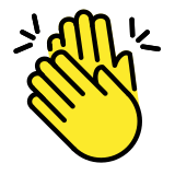 Clapping hands - OpenMoji