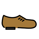 Man’s shoe - OpenMoji