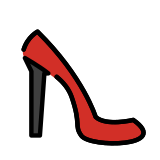 High-heeled shoe - OpenMoji