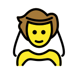 Person with veil - OpenMoji
