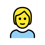 Person: blond hair - OpenMoji