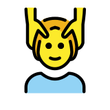Person getting massage - OpenMoji