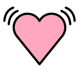 Beating heart - OpenMoji