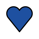 Blue heart - OpenMoji