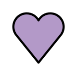 Purple heart - OpenMoji