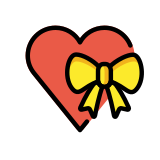 Heart with ribbon - OpenMoji