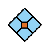 Diamond with a dot - OpenMoji