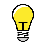 Light bulb - OpenMoji