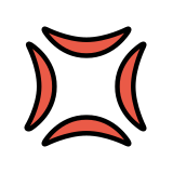 Anger symbol - OpenMoji