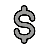 Heavy dollar sign - OpenMoji