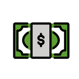 Dollar banknote - OpenMoji
