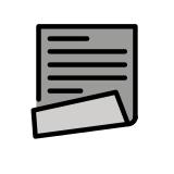 Page with curl - OpenMoji